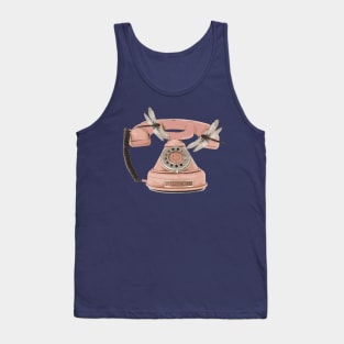 Dragonflies Vintage Telephone Tank Top